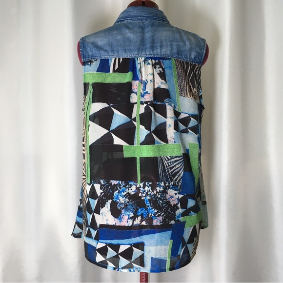 Marie Claire Boutiques Summer Top Blouse Sz L - Picture 2 of 10